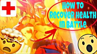 DBZ KAKAROT  HOW TO RESTORE HEALTH IN BATTLE [upl. by Janey685]