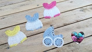 Souvenir crochet baptême 12  Baby shower souvenirs english subtitles [upl. by Peppie]