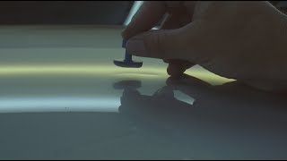 Glue Pulling Aluminum Crease  PDR Training Tutorial [upl. by Ellicec]