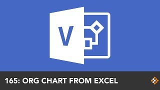 Creating an Organization Chart from a Spreadsheet in Visio  Everyday Office 055 [upl. by Archer]