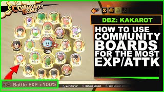 Dragon Ball Z Kakarot  How to Setup Community Boards and Soul Emblems [upl. by Anicart]