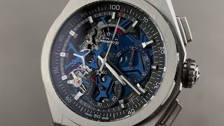 Zenith Defy El Primero 21 1100th Of A Second Chronograph 959002900478M9000 Zenith Watch Review [upl. by Mailand]