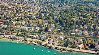 Drone Views of Switzerland in 4k Zollikon amp Küsnacht Goldbach  Zurich [upl. by Yecrad150]