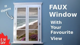 Faux Window with your favourite view [upl. by Leelahk]