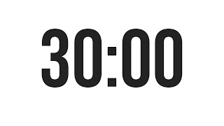 30 MINUTE TIMER  COUNTDOWN TIMER MINIMAL [upl. by Geilich]