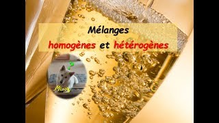 Mélanges homogènes et hétérogènes [upl. by Aehcim496]