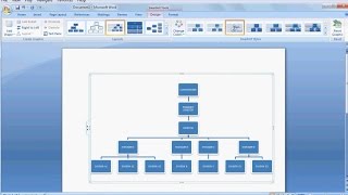 How to Make Organizational ChartLearn ms word easily [upl. by Gosnell]