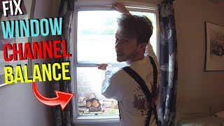 How To Fix Windows that Wont Stay UpOpen Window Channel Balance Replacement Jonny DIY [upl. by Maclaine45]