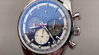 Zenith Chronomaster El Primero 03215040053C700 Zenith Watch Review [upl. by Llennor]