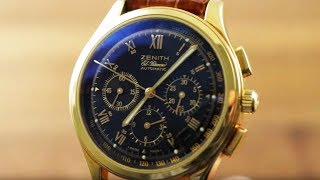 Zenith El Primero Chronograph 30050040021 Zenith Watch Review [upl. by Aliel]