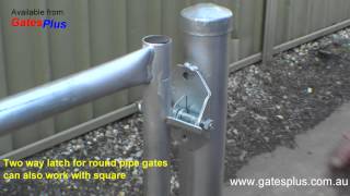 Gate Latch 2 way for round pipe and square [upl. by Ailaham]