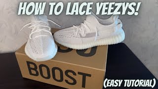 HOW TO LACE YEEZYS [upl. by Luanne780]