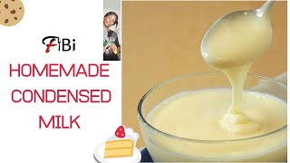 Make Sweetened Condensed Milk from Evaporated Milk  How To Make Homemade Condensed Milk Fibibakes [upl. by Lebasile102]