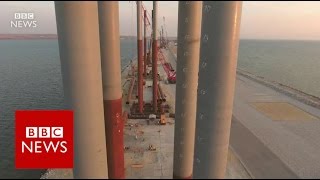 Russias billiondollar bridge to Crimea  BBC News [upl. by Adnohsat650]