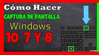 Como Tomar Captura de Pantalla en Computadora ✅ Windows 10 Windows 7 y 8 [upl. by Rehpinej110]