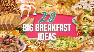 20 Breakfast Recipes for a Crowd  Holiday Breakfast and Brunch Recipe Compilation [upl. by Aihsined]