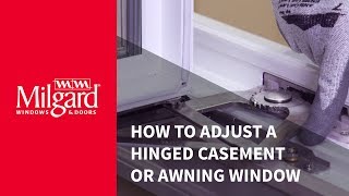 How To Adjust a Hinged Casement Window [upl. by Idoj]