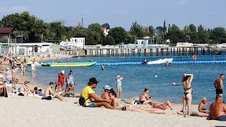 Evpatoria beach Crimea [upl. by Ahtiuqal]