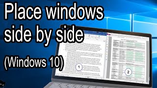 How to view windows side by side using Windows Snap [upl. by Yecniuq]