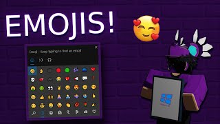 HOW TO USE EMOJIS IN LAPTOPPC [upl. by Ailaroc393]