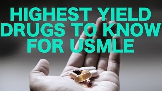 Highest Yield Drugs for USMLE [upl. by Iramohs]