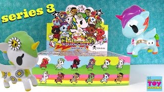 Tokidoki Unicornos Full Set Case Unboxing Series 3 Toy Review  PSToyReviews [upl. by Darwen]