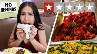 EATING at the WORST REVIEWED BUFFET in MY CITY 1 STAR [upl. by Naujled]