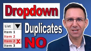 Automatically Remove Duplicates from Drop Down Lists [upl. by Houser]