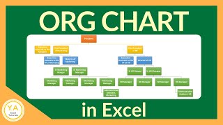 How to Make an Organizational Chart in Excel  Tutorial [upl. by Ydassac]