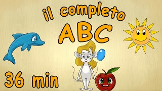 ABC canzone per bambini  36 minuti  il completo ABC [upl. by Aivitnahs]