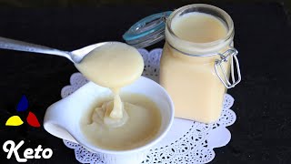 Sugar Free Sweetened Condensed Milk  Keto Recipes  Keto Dessert [upl. by Aikenat]