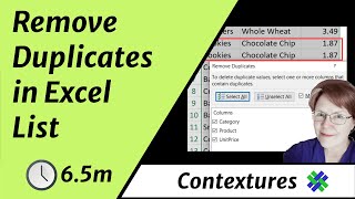 Remove Duplicates From Excel List Multiple or Single Column [upl. by Nebur]