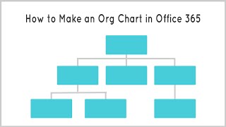 How to Make an Organization Chart in Office 365 [upl. by Ardnasirk]