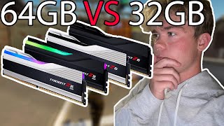 32GB VS 64GB DDR5 TESTED [upl. by Karlen]