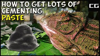 Ark Survival Evolved  How to Get a Lot of Cementing Paste Easy [upl. by Eanej628]