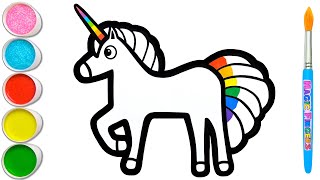 Standing Magic Unicorn  Learn How to Draw Basics With This Video 29 [upl. by Stoneham]