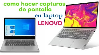 como hacer una captura de pantalla en laptop LENOVO 2021 FÁCIL [upl. by Auburn393]