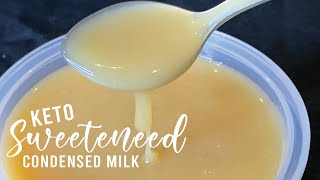 Keto Sweetened Condensed Milk  Low Carb Sugar Free  Easy To Keto [upl. by Baalman]