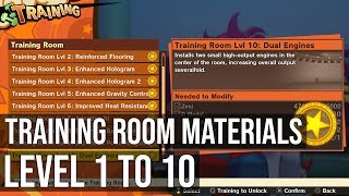 All Material Locations Needed To Modify Training Room From Level 1 To 10  Dragon Ball Z Kakarot [upl. by Gert]