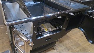 Obadiahs Elmira Fireview Wood Burning Cook Stove  Inside the Stove [upl. by Moses19]