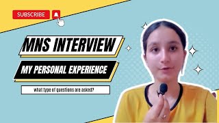 My personal MNS interview experience My MNS interview questionsMNS 2023 latest update [upl. by Catt340]