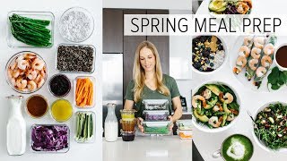 MEAL PREP for SPRING  healthy recipes  PDF guide [upl. by Atsok31]