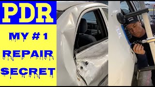 Biggest PDR Paintless Dent Removal  My 1 REPAIR SECRET [upl. by Corso]