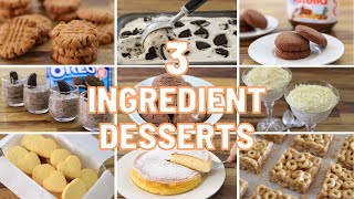 11 Easy 3Ingredient Desserts [upl. by Berey]