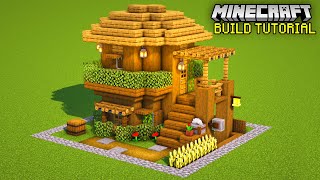 Minecraft How to build a SMALL SURVIVAL HOUSE EASY HOUSE TUTORIAL [upl. by Oznarol]