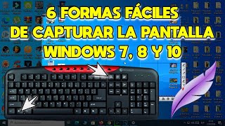 💻 Cómo Hacer CAPTURA DE PANTALLA en PC  6 Formas para Hacer SCREENSHOT en PC  Windows 7 8 y 10 ✅ [upl. by Remle469]