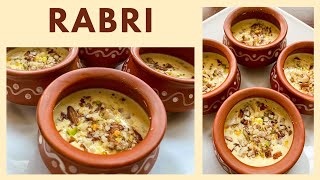 Rabri Condensed Milk Dessert Recipe  How to Make Rabri [upl. by Criswell]